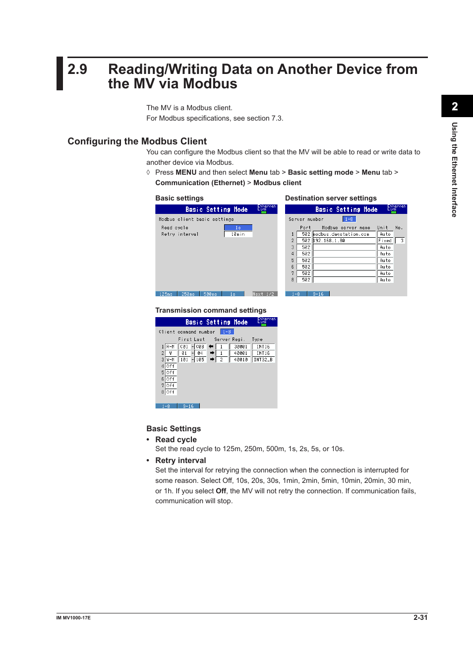 Yokogawa Button Operated MV2000 User Manual | Page 46 / 178