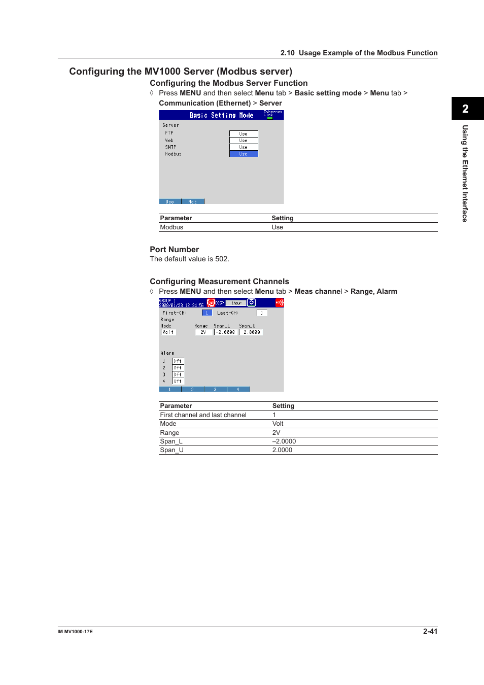 Yokogawa Button Operated MV2000 User Manual | Page 56 / 178