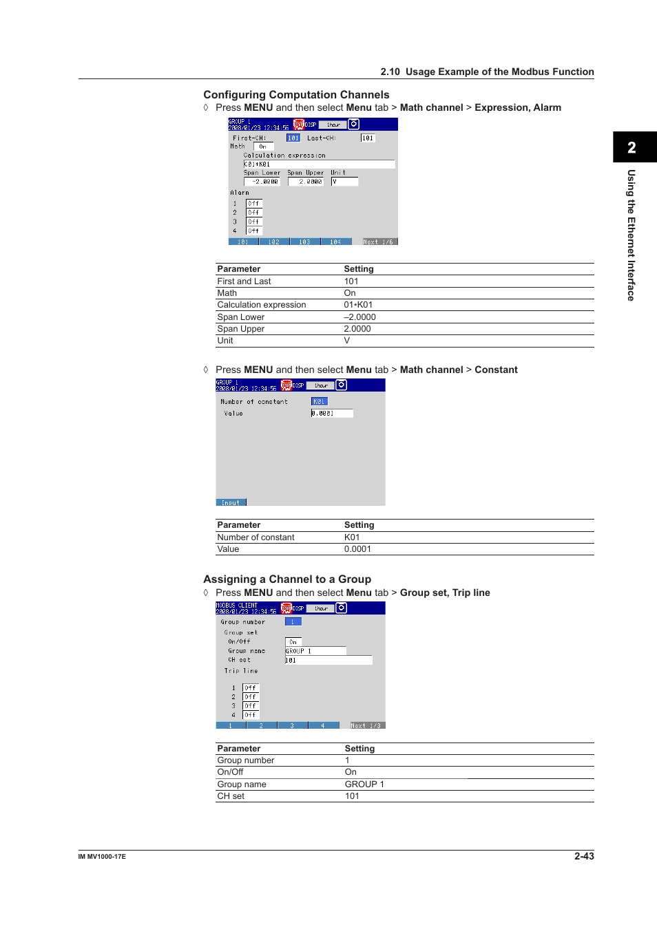 App index | Yokogawa Button Operated MV2000 User Manual | Page 58 / 178