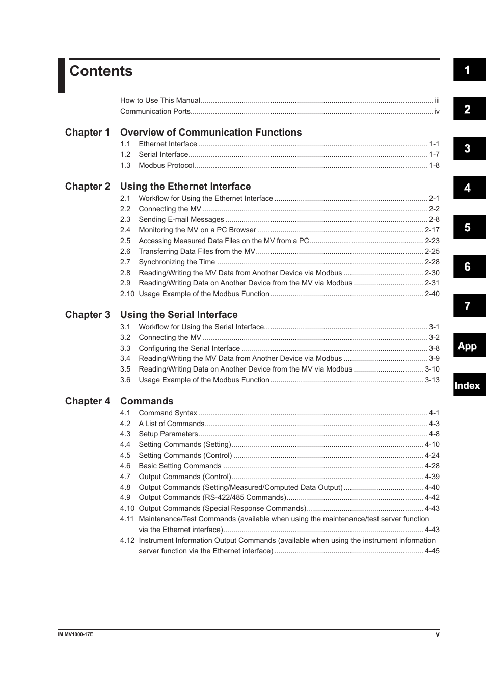 Yokogawa Button Operated MV2000 User Manual | Page 6 / 178