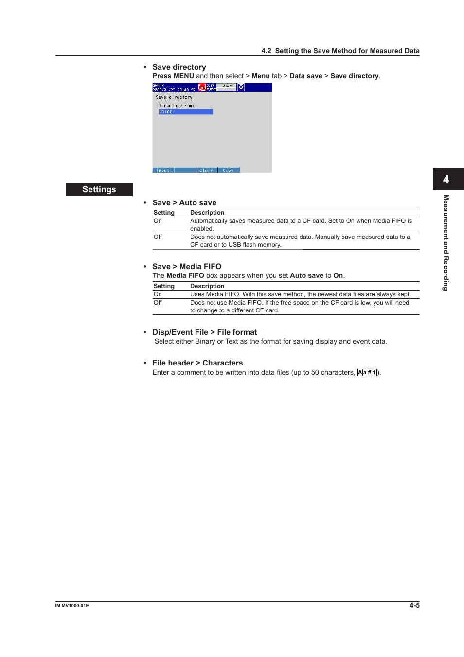 Yokogawa Button Operated MV2000 User Manual | Page 105 / 310