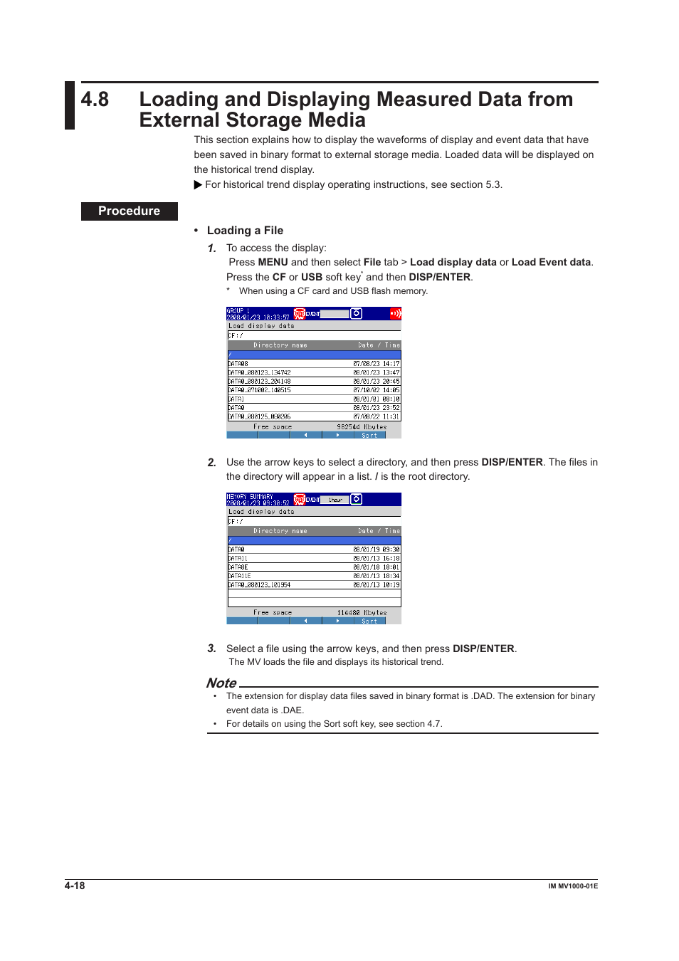 Yokogawa Button Operated MV2000 User Manual | Page 118 / 310