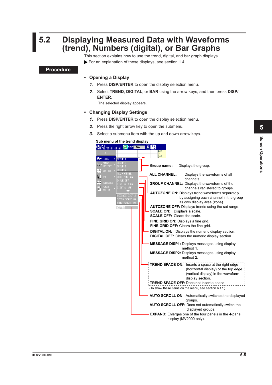 App index | Yokogawa Button Operated MV2000 User Manual | Page 127 / 310