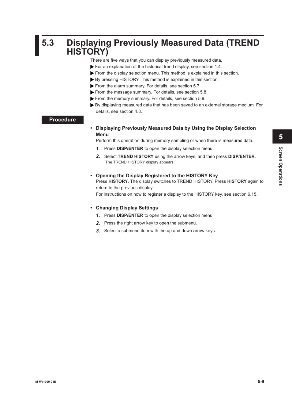 Yokogawa Button Operated MV2000 User Manual | Page 131 / 310