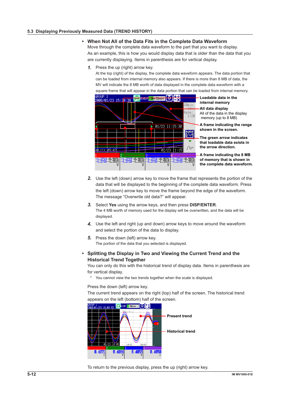 Yokogawa Button Operated MV2000 User Manual | Page 134 / 310