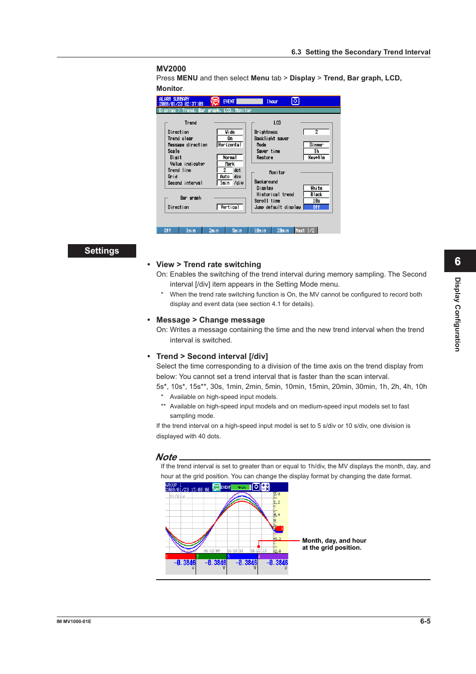 Yokogawa Button Operated MV2000 User Manual | Page 159 / 310