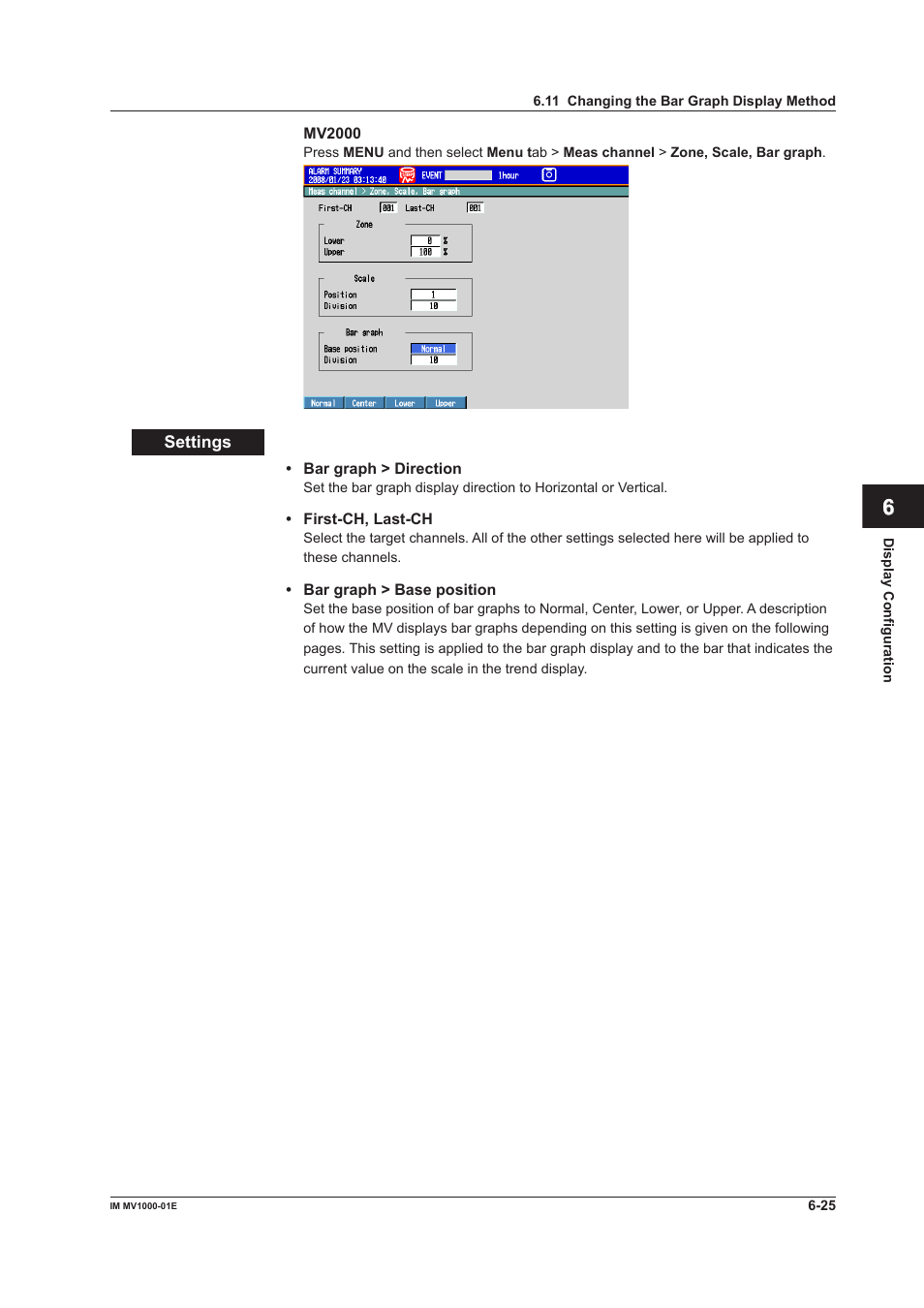 Yokogawa Button Operated MV2000 User Manual | Page 179 / 310