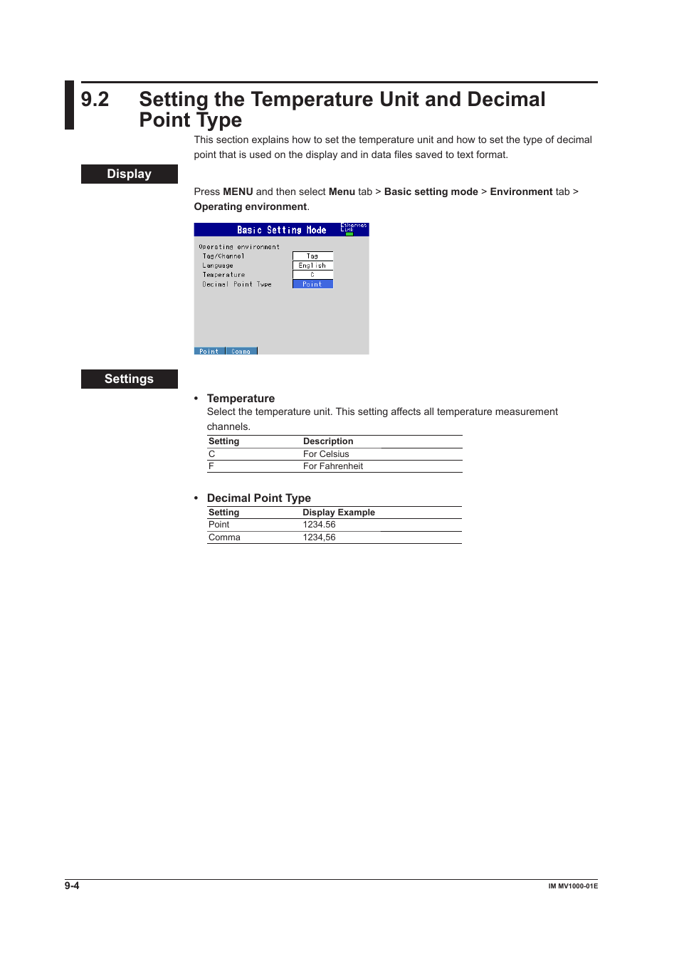 Yokogawa Button Operated MV2000 User Manual | Page 212 / 310