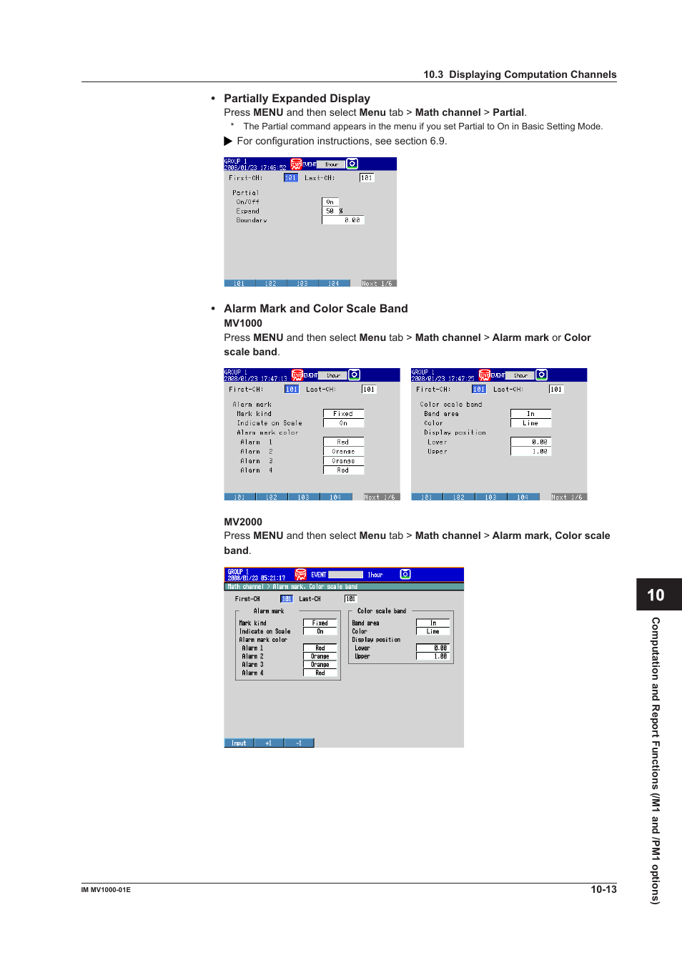 Yokogawa Button Operated MV2000 User Manual | Page 233 / 310