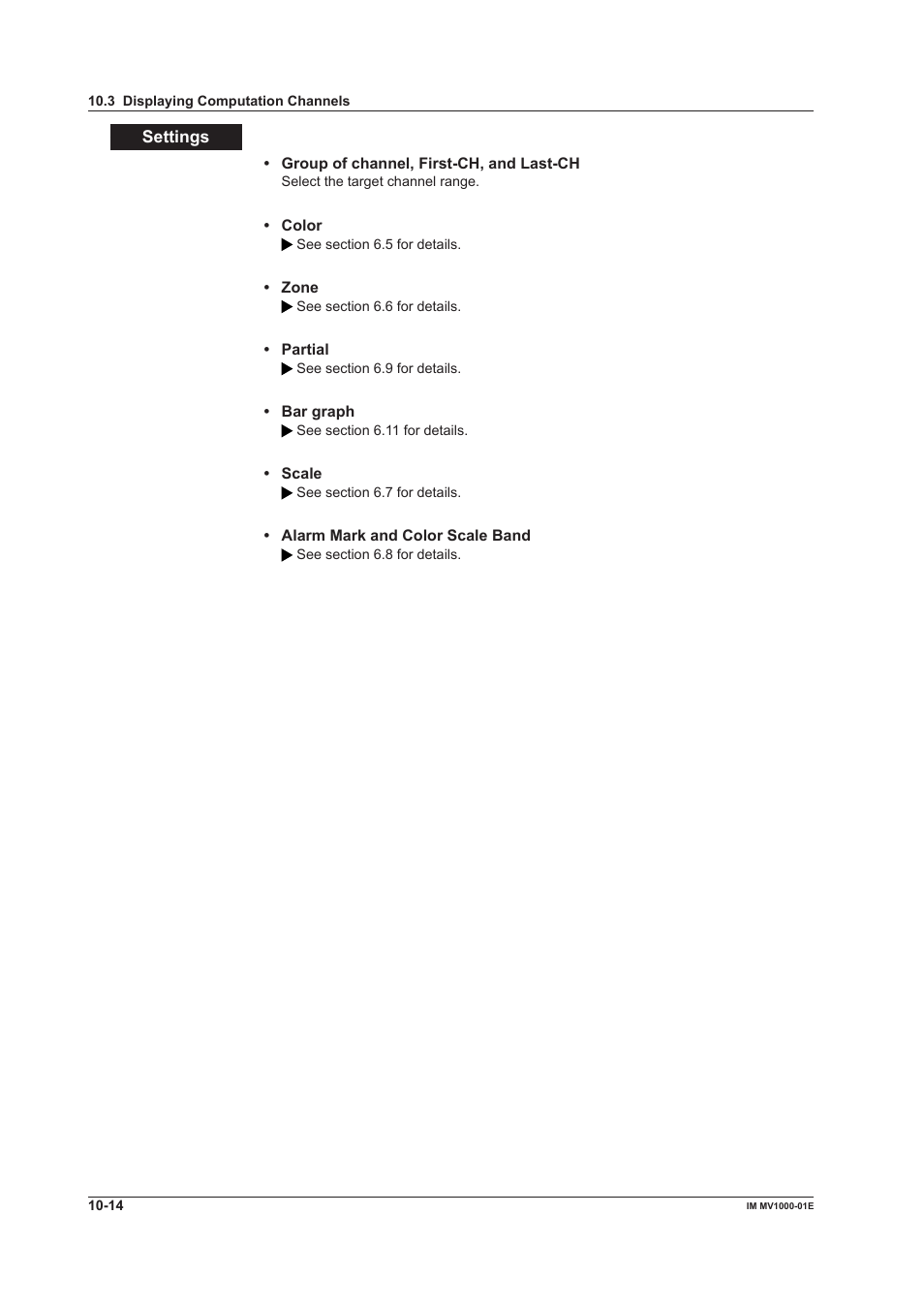 Yokogawa Button Operated MV2000 User Manual | Page 234 / 310