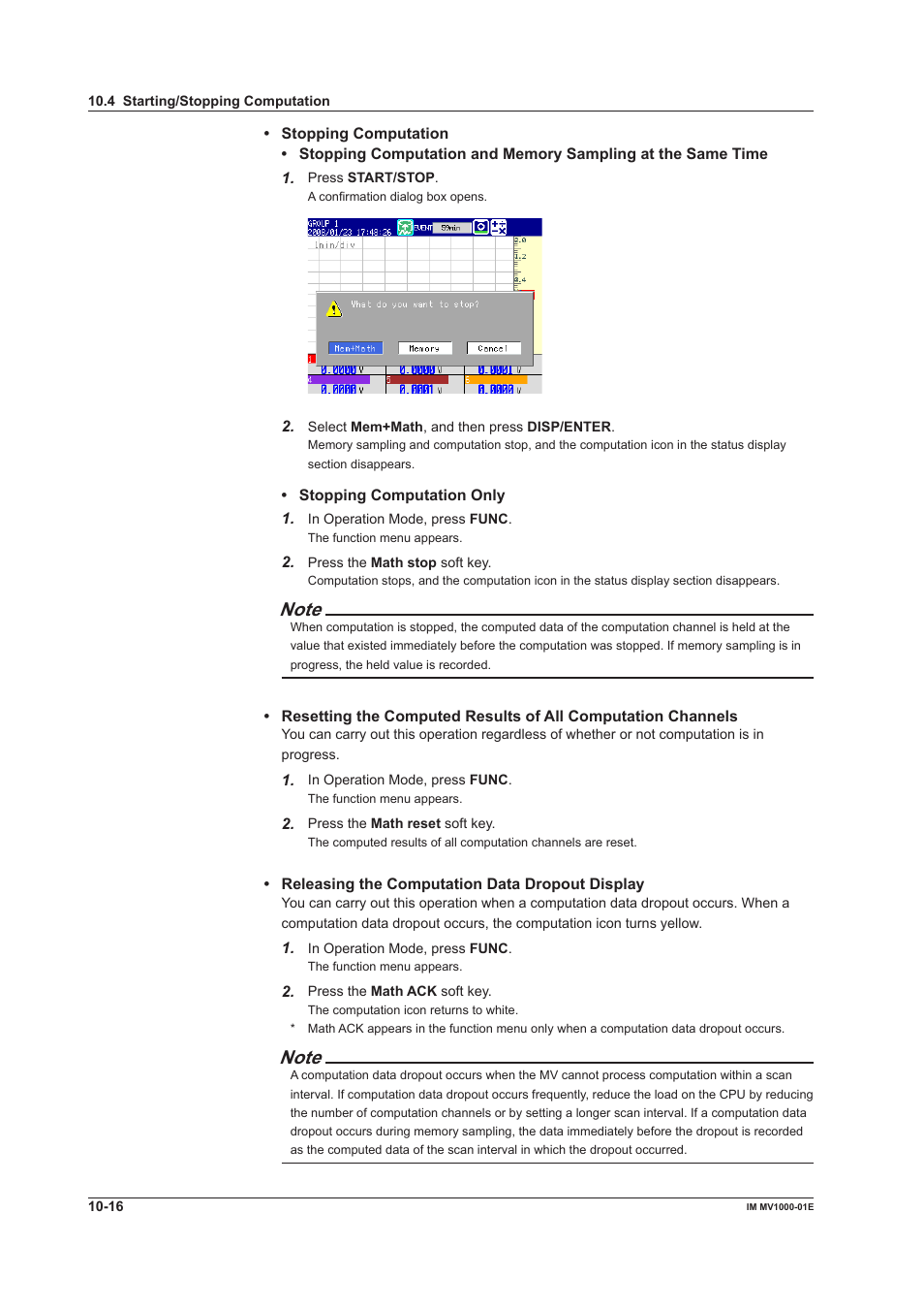 Yokogawa Button Operated MV2000 User Manual | Page 236 / 310