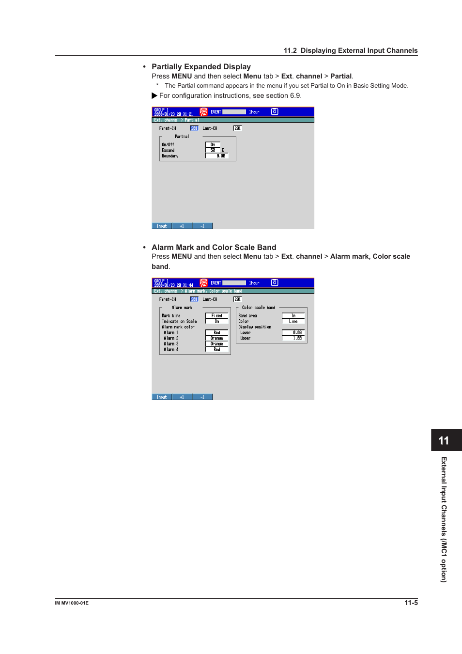 Yokogawa Button Operated MV2000 User Manual | Page 244 / 310