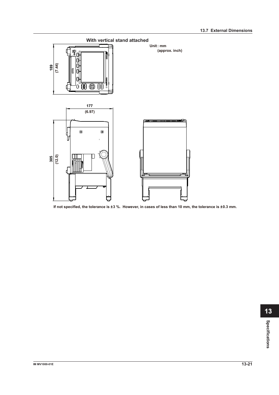 Yokogawa Button Operated MV2000 User Manual | Page 289 / 310