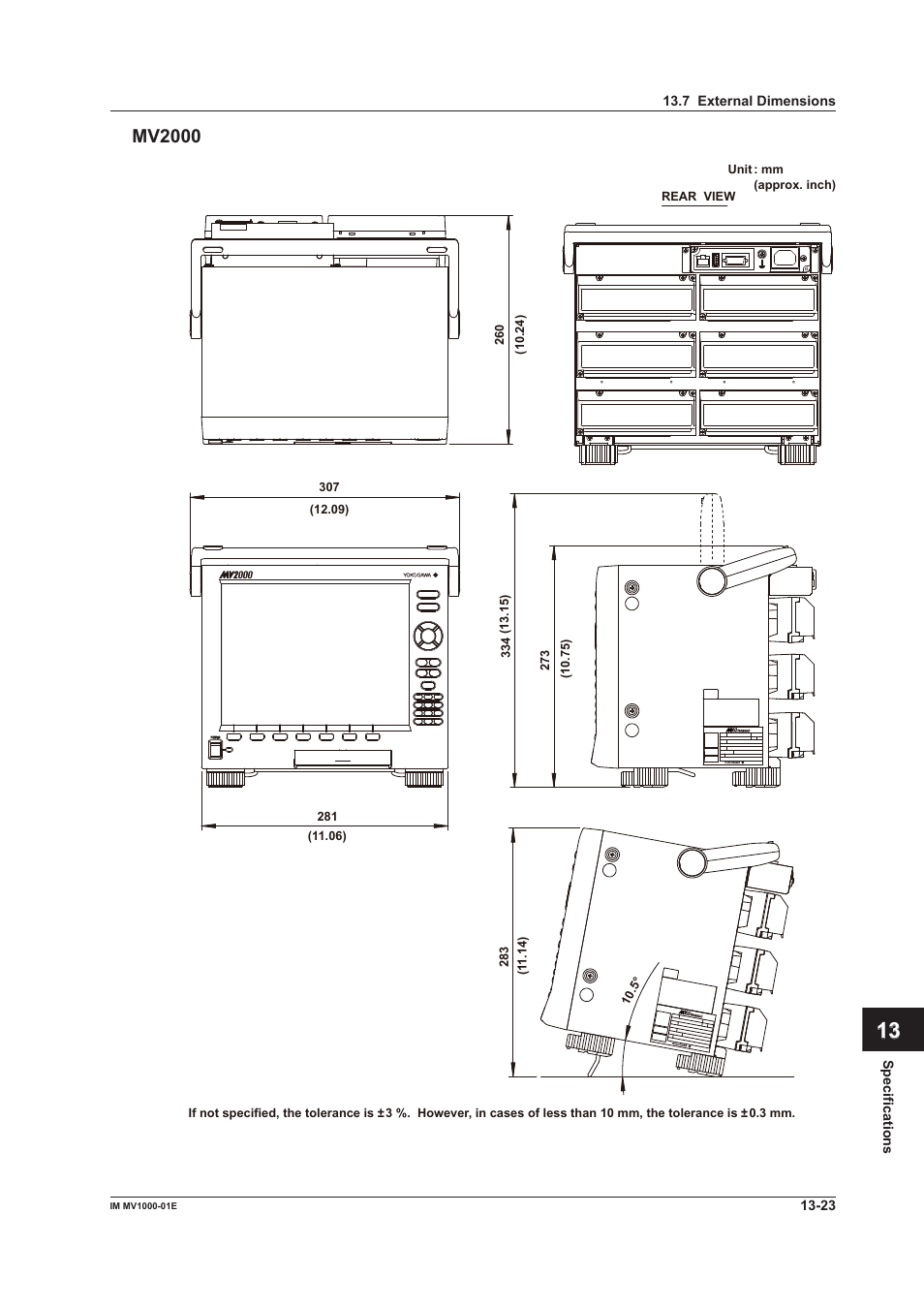 Yokogawa Button Operated MV2000 User Manual | Page 291 / 310