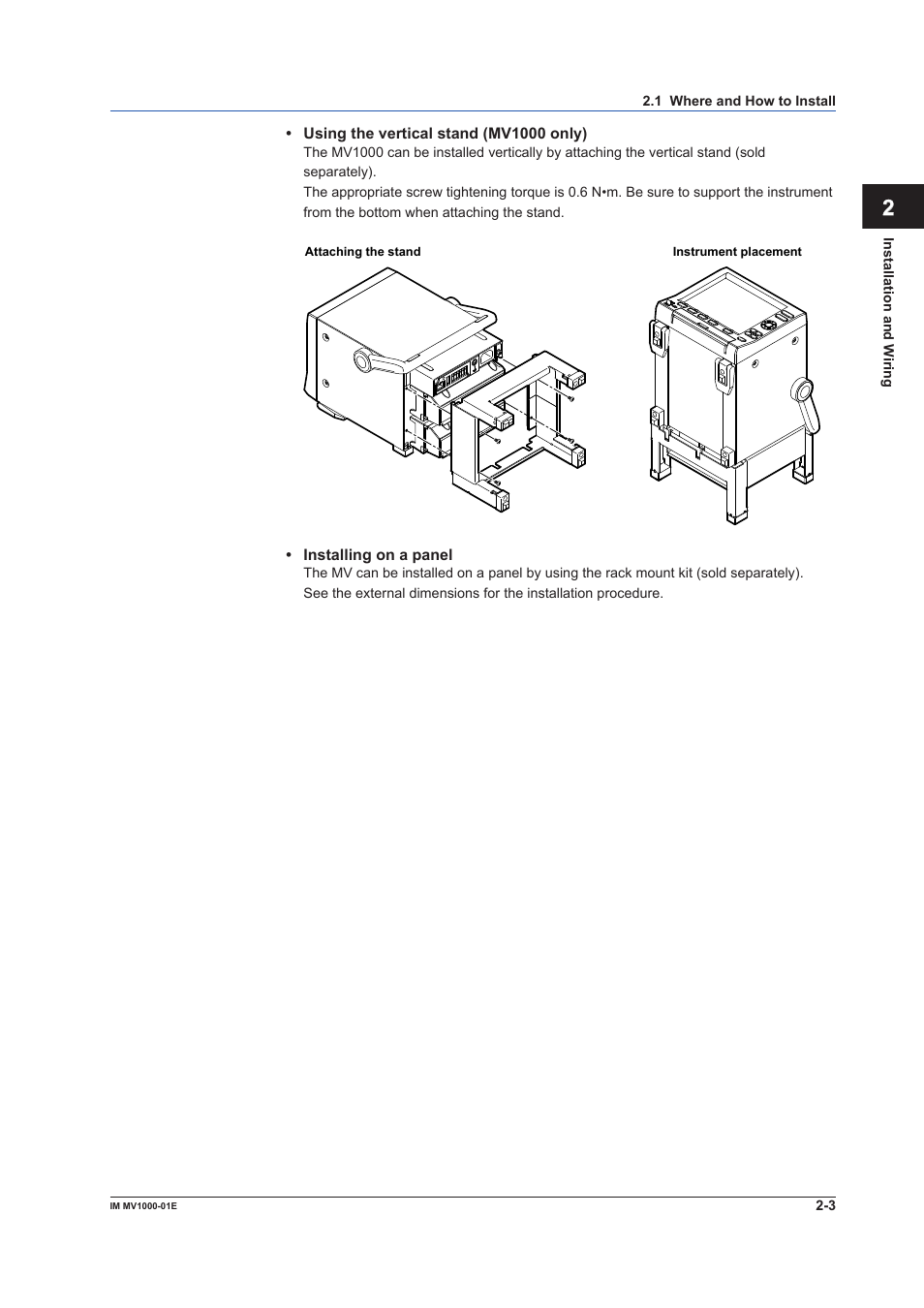 Yokogawa Button Operated MV2000 User Manual | Page 63 / 310