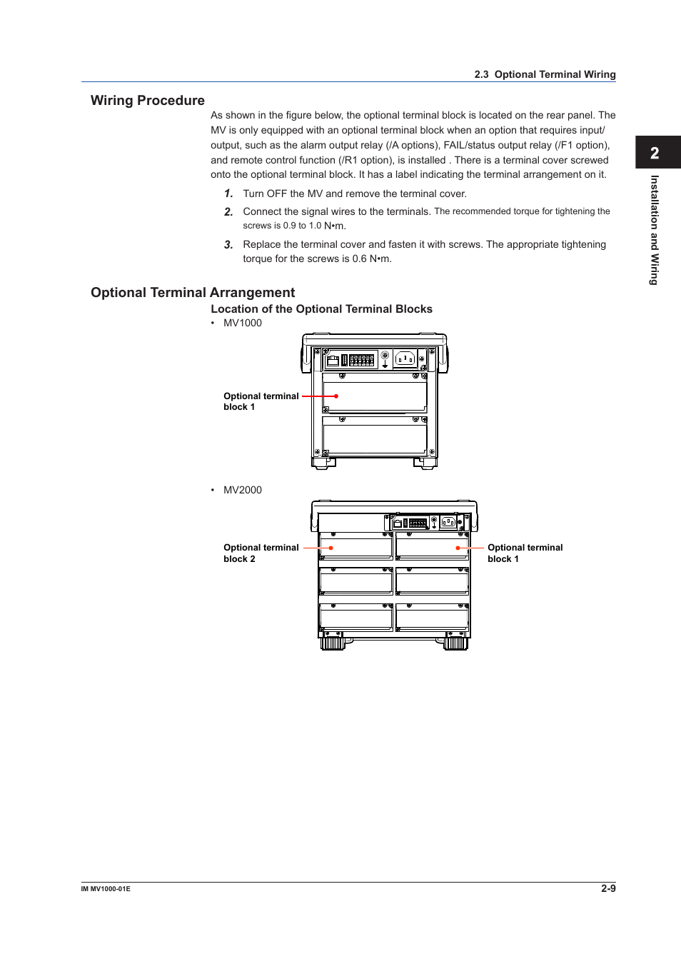 Yokogawa Button Operated MV2000 User Manual | Page 69 / 310