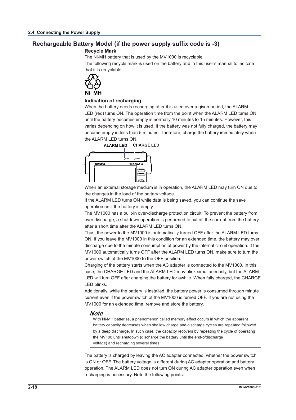 Yokogawa Button Operated MV2000 User Manual | Page 78 / 310