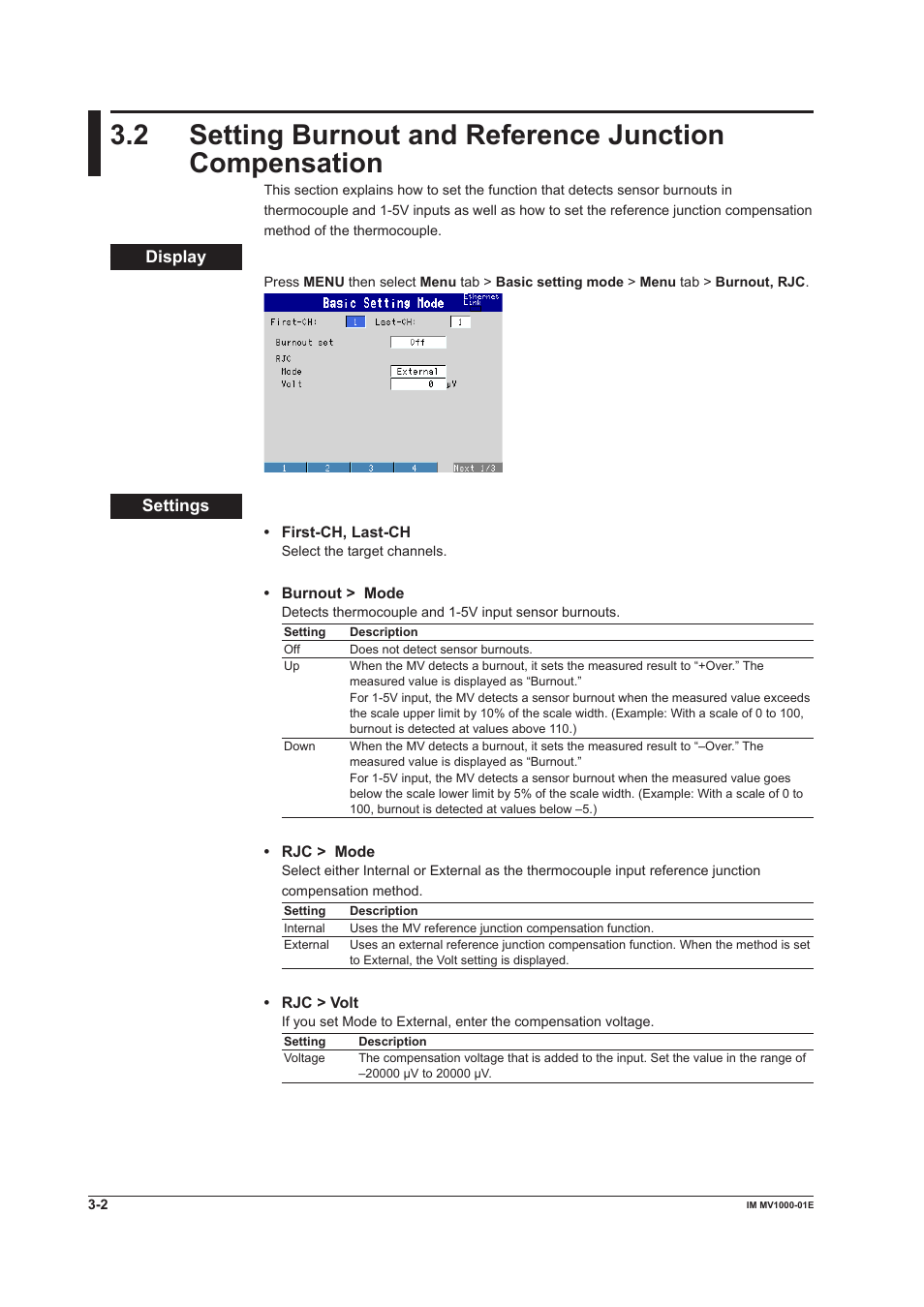 Yokogawa Button Operated MV2000 User Manual | Page 82 / 310