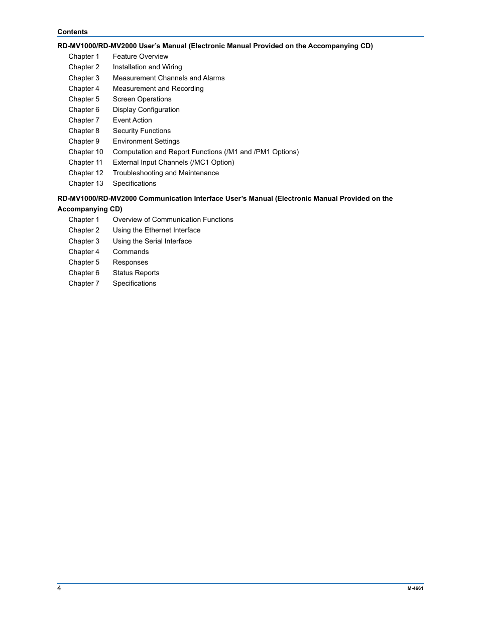 Yokogawa Button Operated MV2000 User Manual | Page 3 / 55