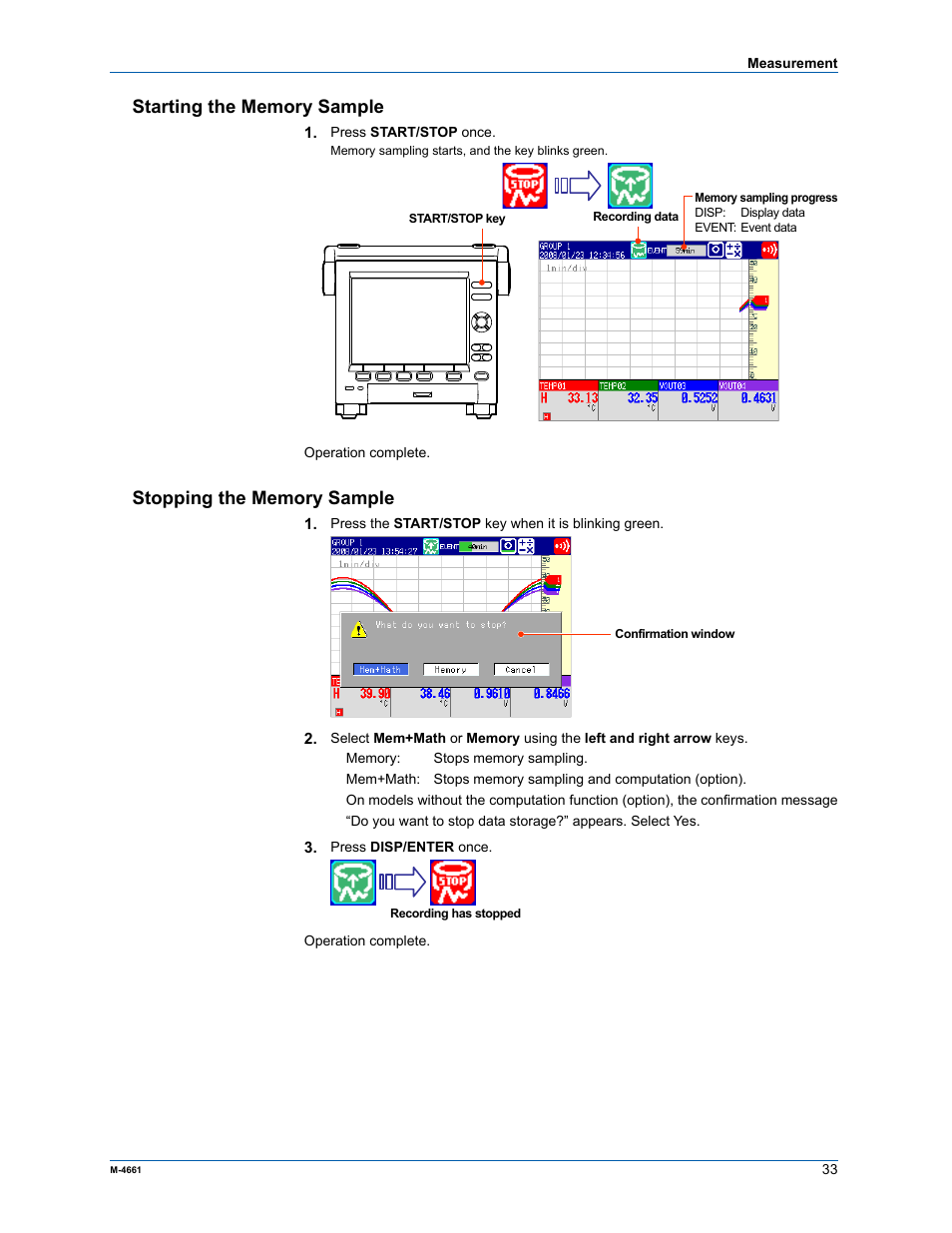 Yokogawa Button Operated MV2000 User Manual | Page 32 / 55