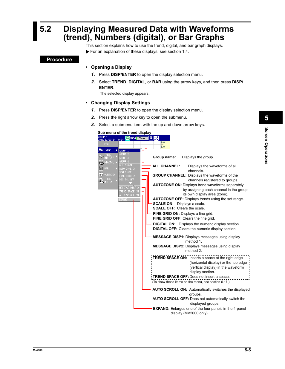 Yokogawa Button Operated MV2000 User Manual | Page 121 / 301