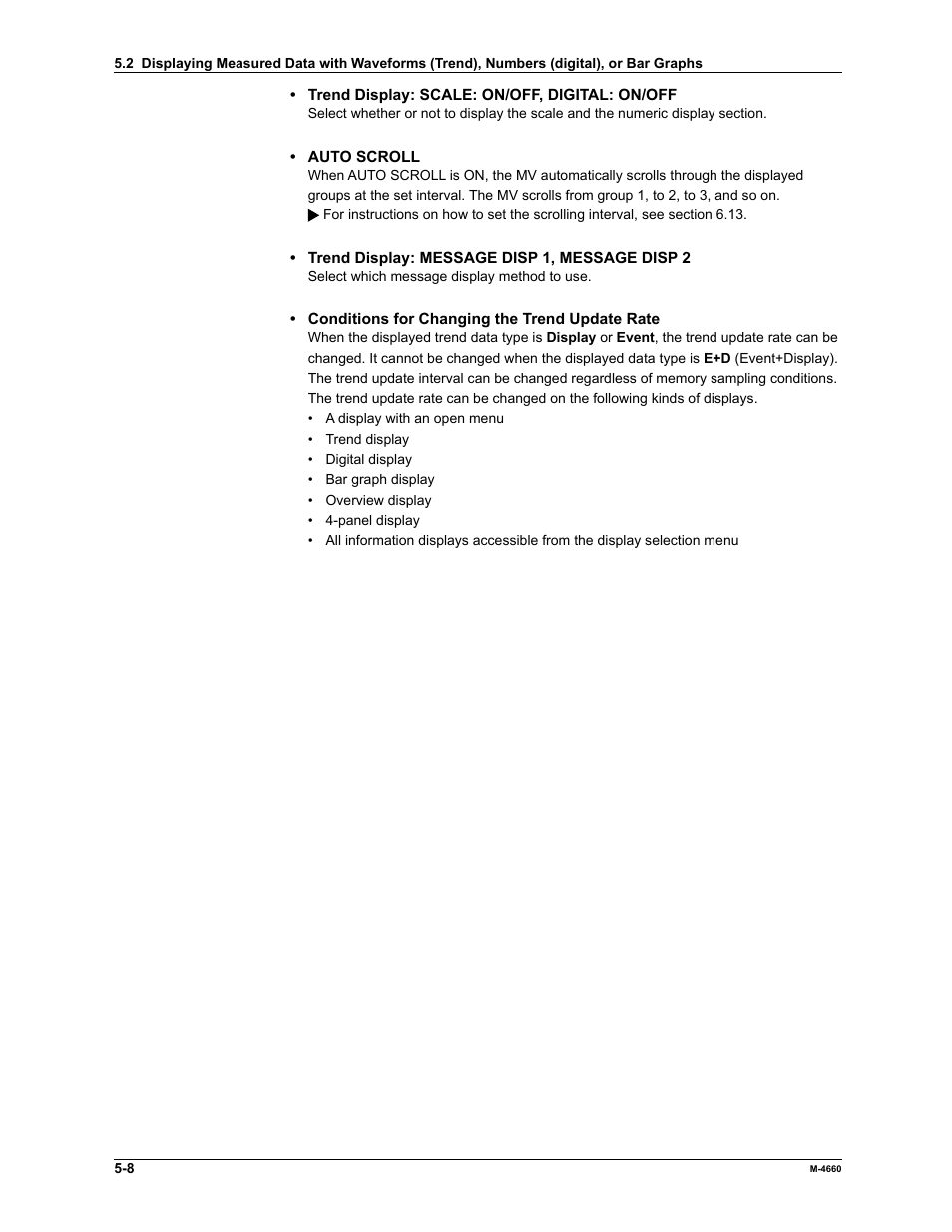 Yokogawa Button Operated MV2000 User Manual | Page 124 / 301