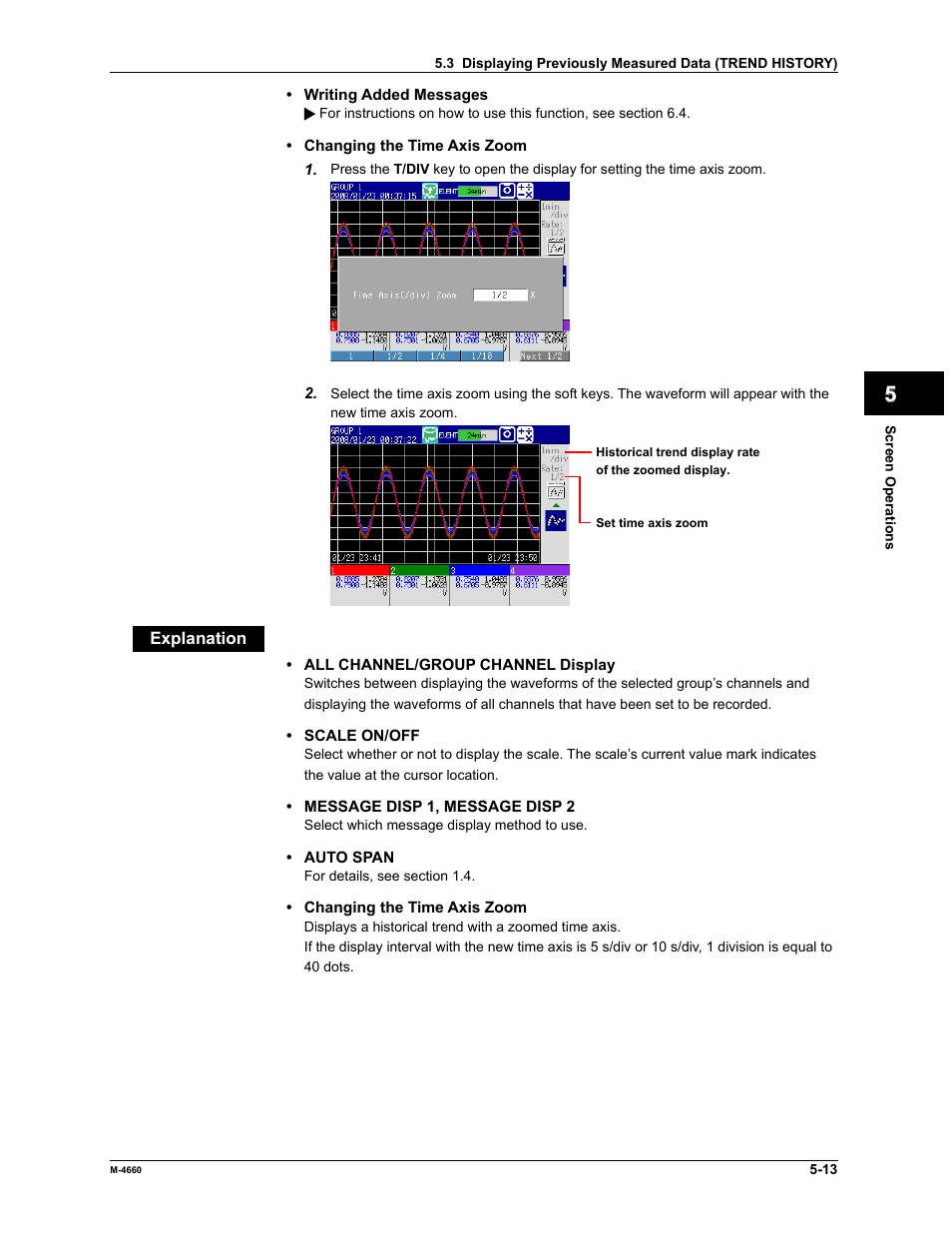 Yokogawa Button Operated MV2000 User Manual | Page 129 / 301