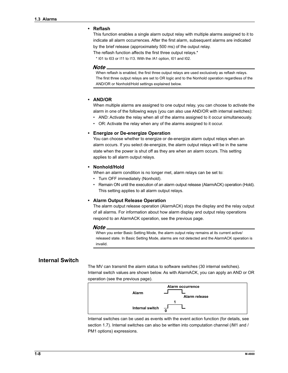 Internal switch | Yokogawa Button Operated MV2000 User Manual | Page 15 / 301