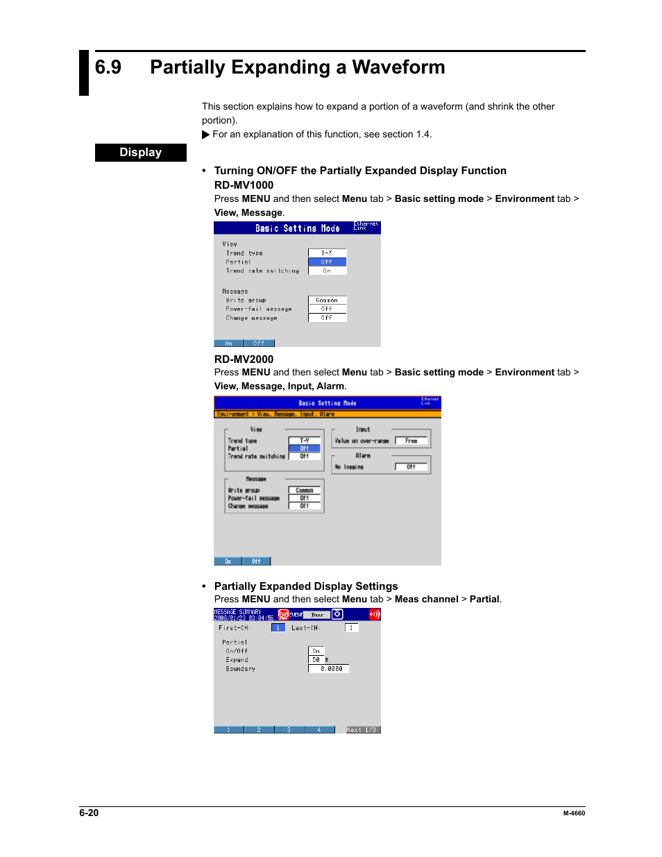 9 partially expanding a waveform | Yokogawa Button Operated MV2000 User Manual | Page 168 / 301