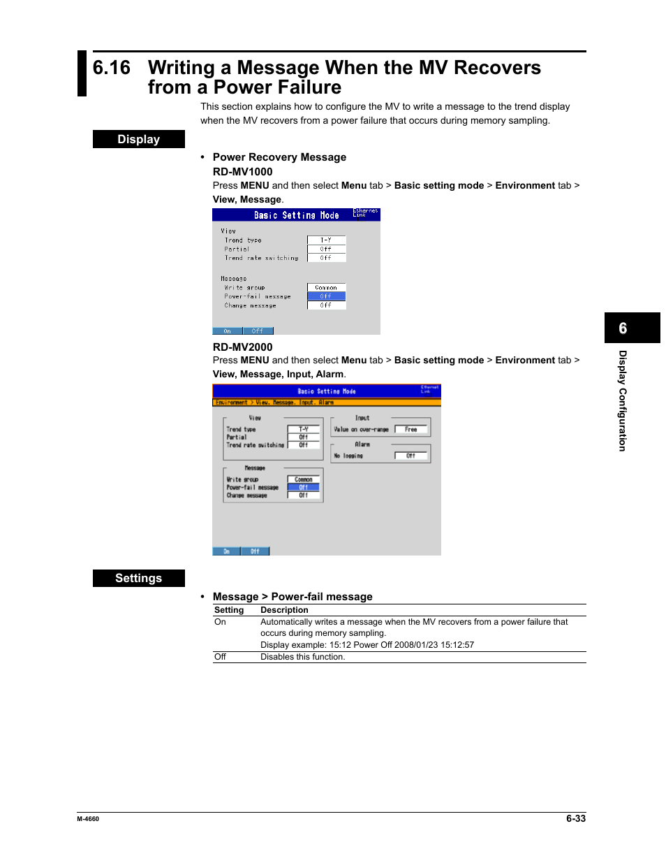 Yokogawa Button Operated MV2000 User Manual | Page 181 / 301