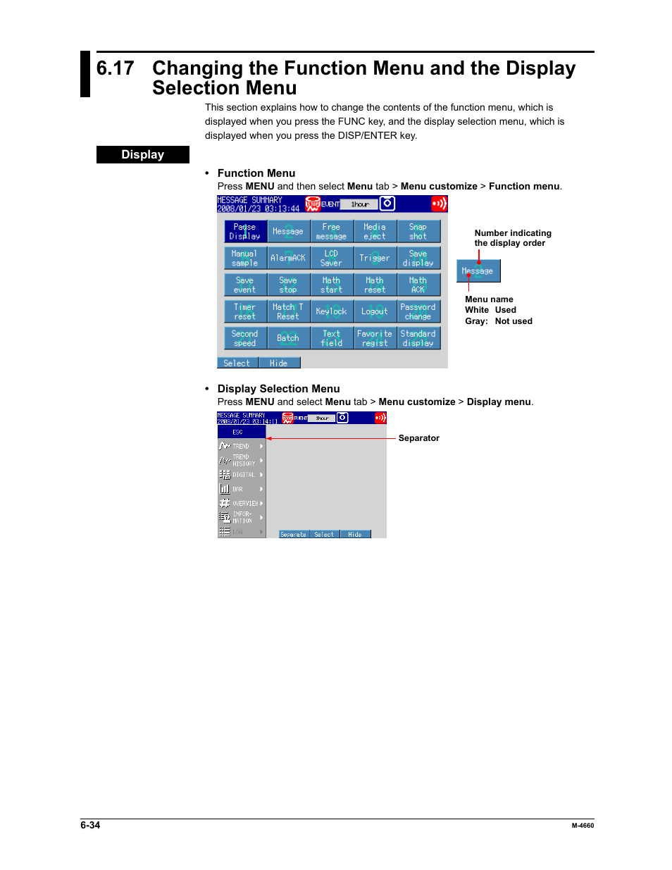 Yokogawa Button Operated MV2000 User Manual | Page 182 / 301