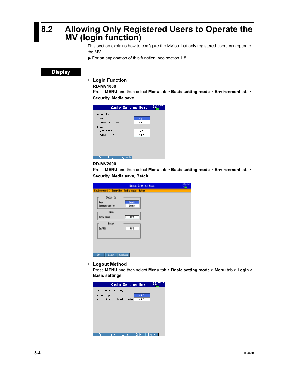 Yokogawa Button Operated MV2000 User Manual | Page 197 / 301