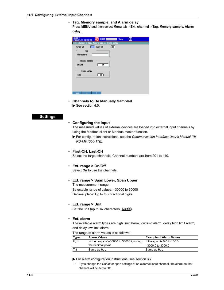 Yokogawa Button Operated MV2000 User Manual | Page 235 / 301