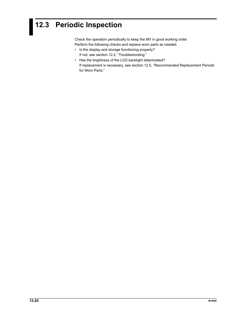 3 periodic inspection | Yokogawa Button Operated MV2000 User Manual | Page 259 / 301