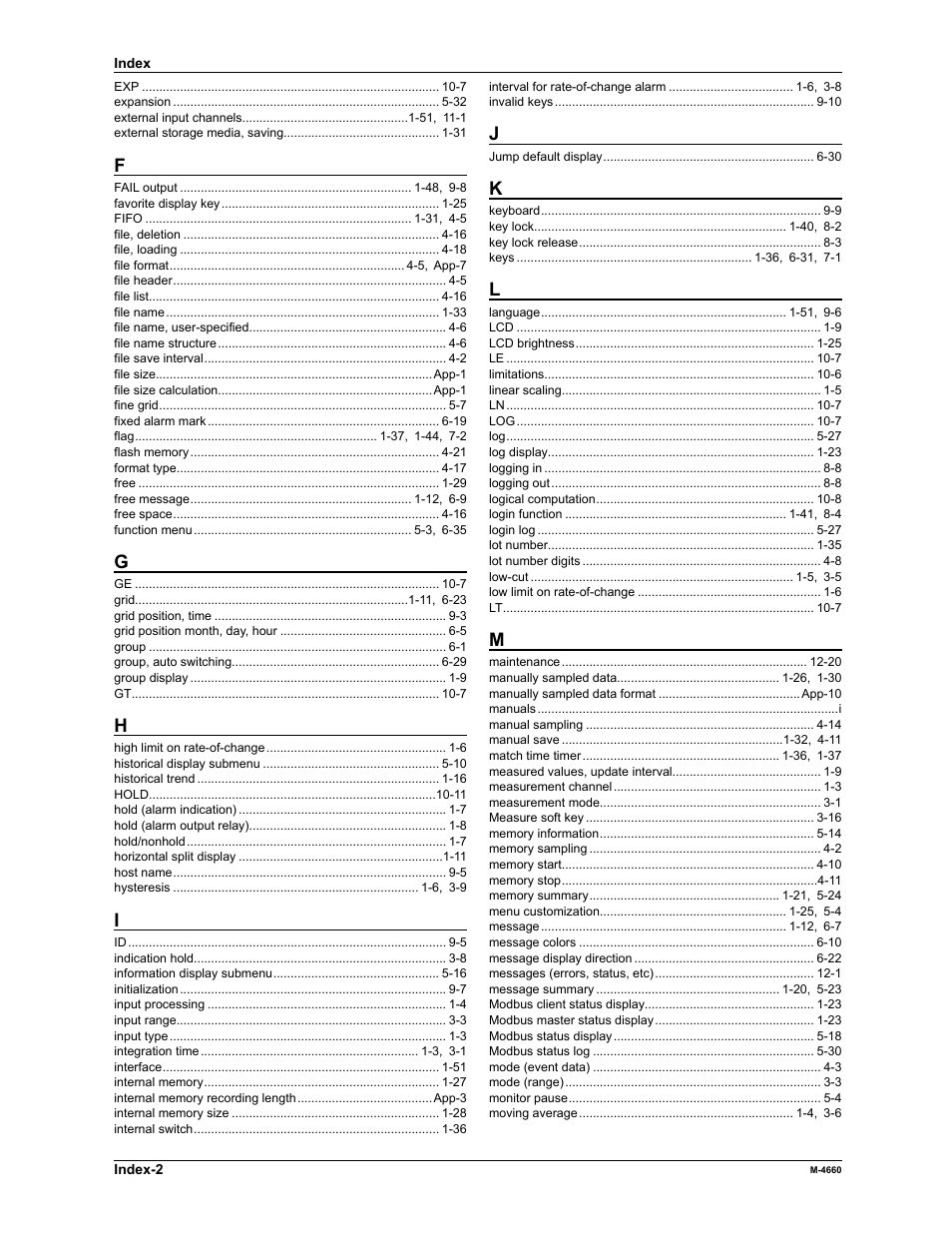 Yokogawa Button Operated MV2000 User Manual | Page 299 / 301