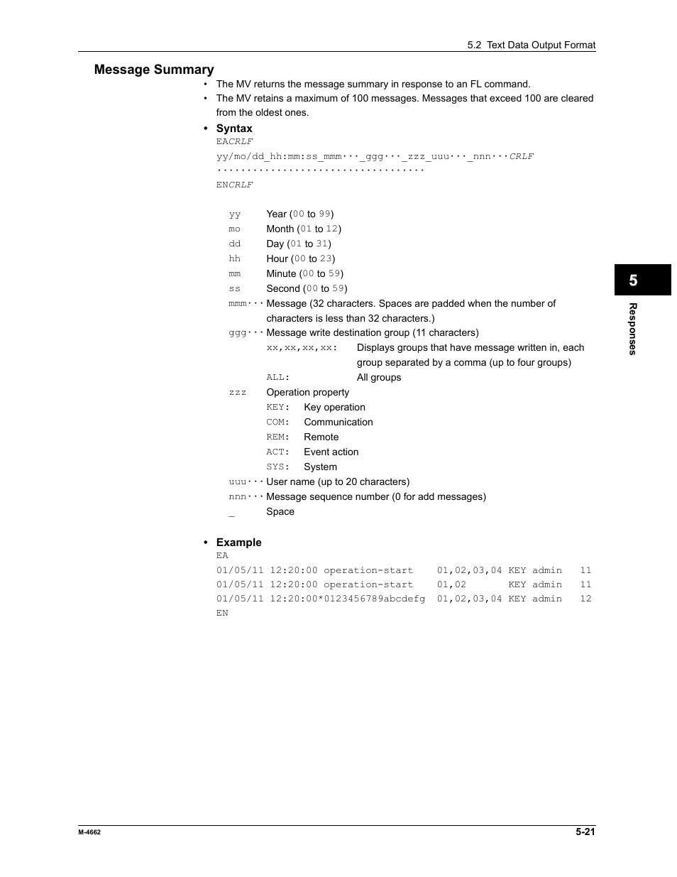 Yokogawa Button Operated MV2000 User Manual | Page 139 / 177