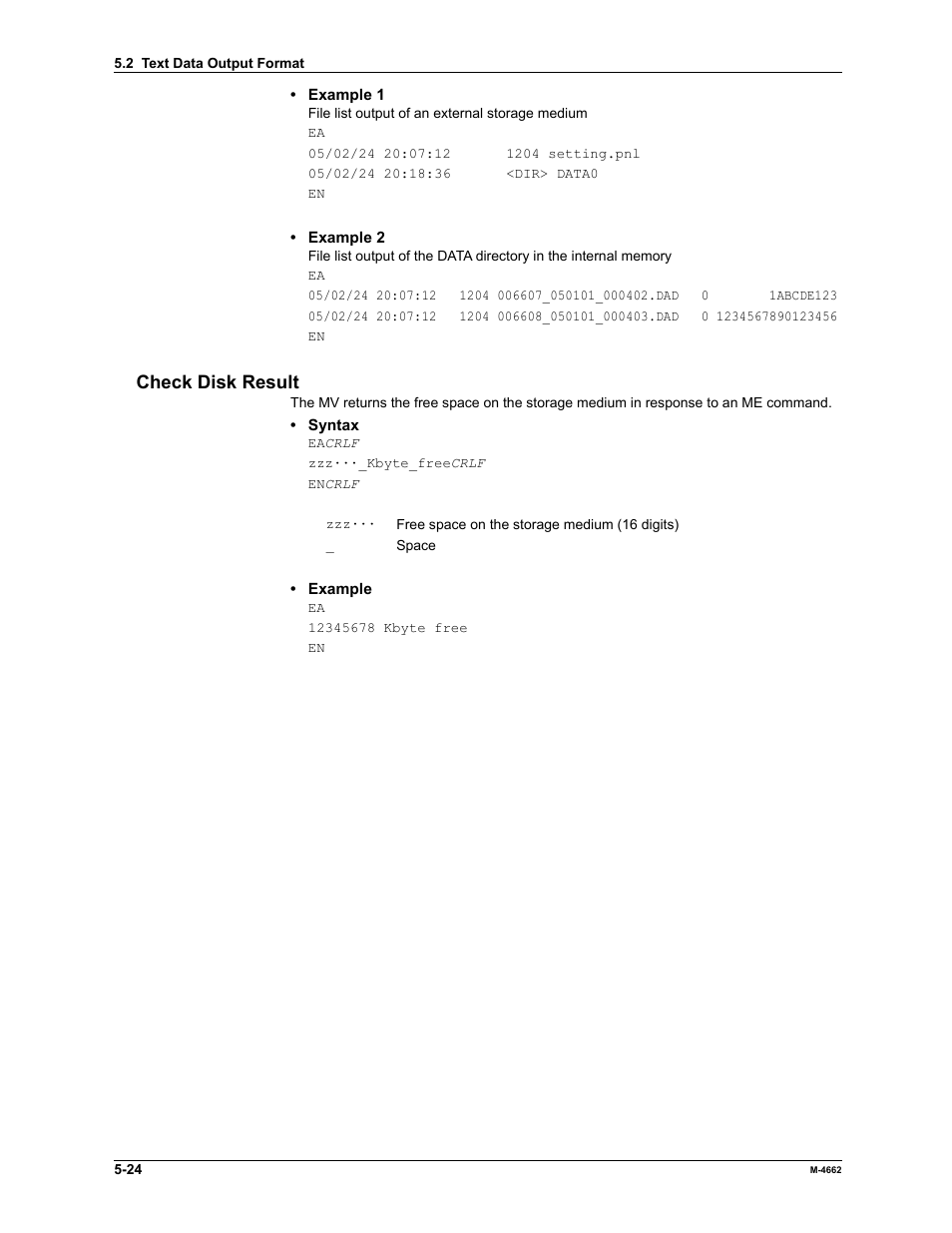 Check disk result | Yokogawa Button Operated MV2000 User Manual | Page 142 / 177