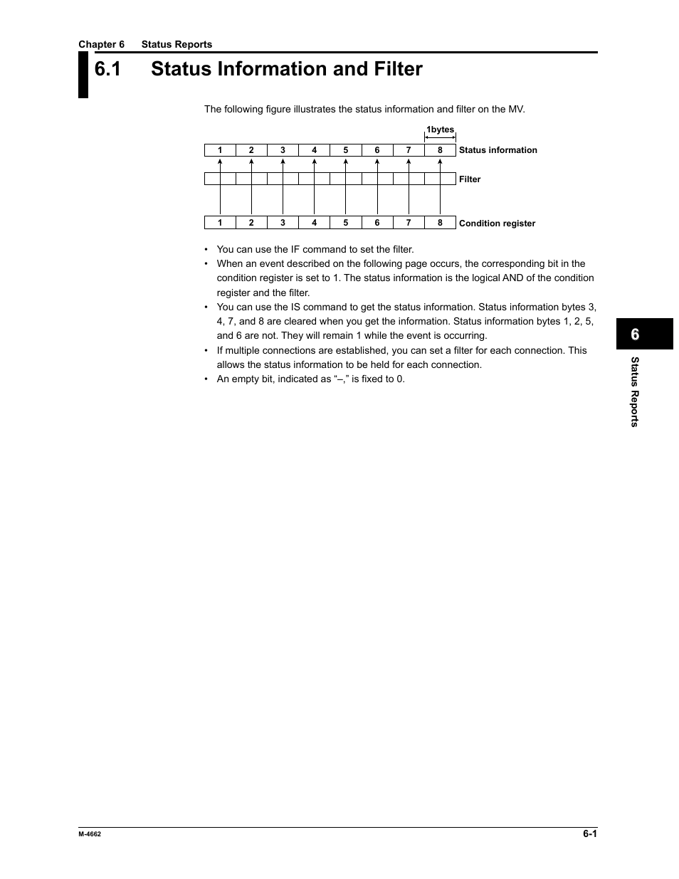 1 status information and filter | Yokogawa Button Operated MV2000 User Manual | Page 151 / 177