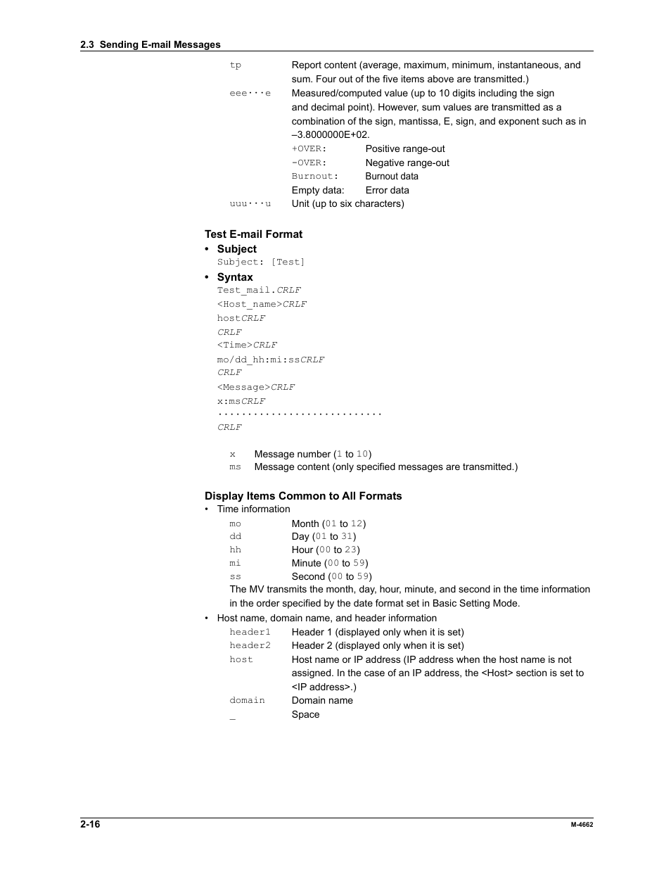 Yokogawa Button Operated MV2000 User Manual | Page 30 / 177