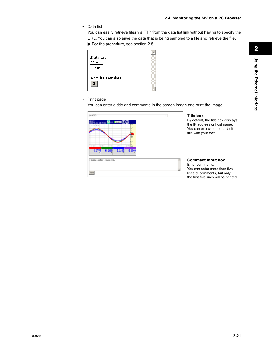 Yokogawa Button Operated MV2000 User Manual | Page 35 / 177