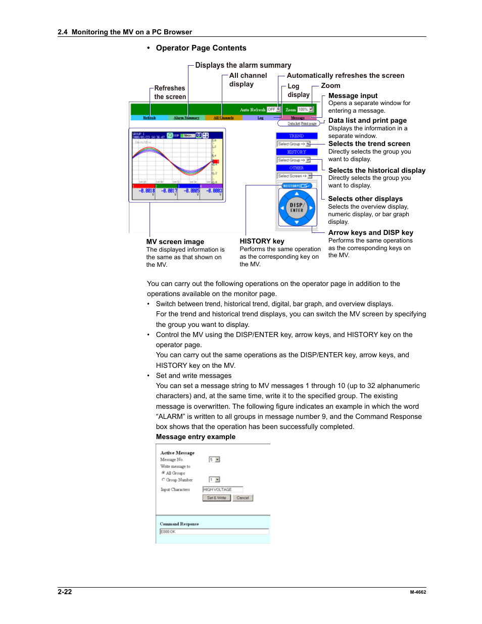 Yokogawa Button Operated MV2000 User Manual | Page 36 / 177