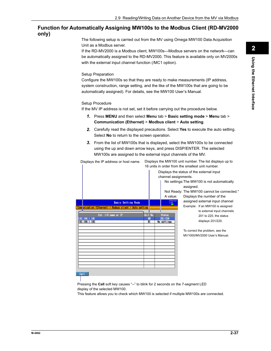 Yokogawa Button Operated MV2000 User Manual | Page 51 / 177