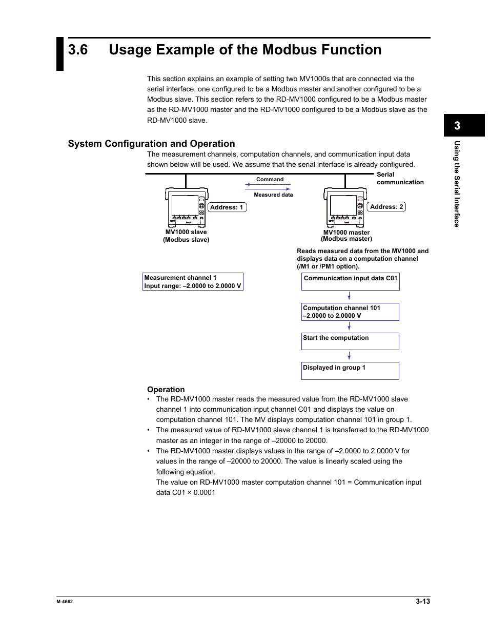 6 usage example of the modbus function | Yokogawa Button Operated MV2000 User Manual | Page 71 / 177