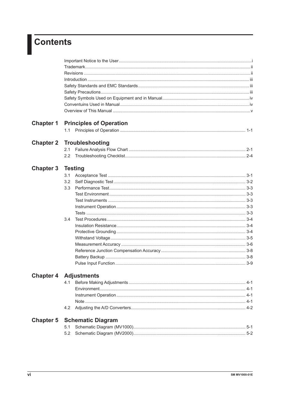 Yokogawa Button Operated MV2000 User Manual | Page 7 / 50