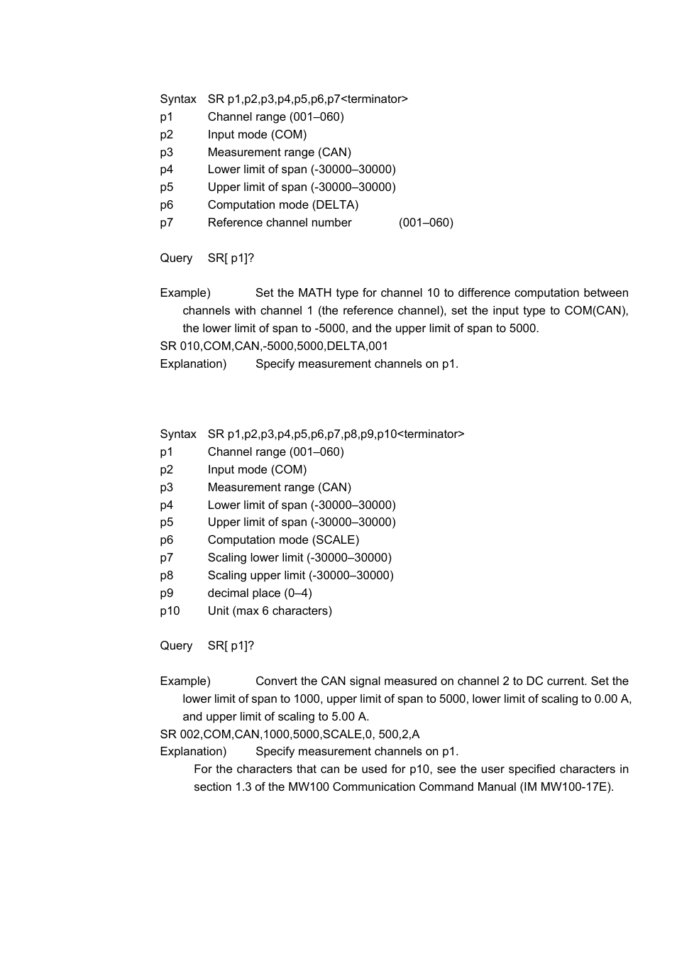 Yokogawa Standalone MW100 User Manual | Page 11 / 17