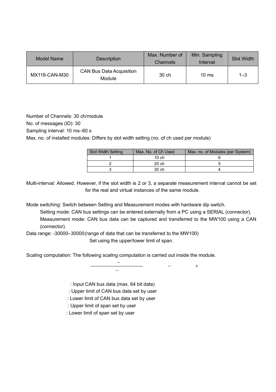 Yokogawa Standalone MW100 User Manual | Page 13 / 17