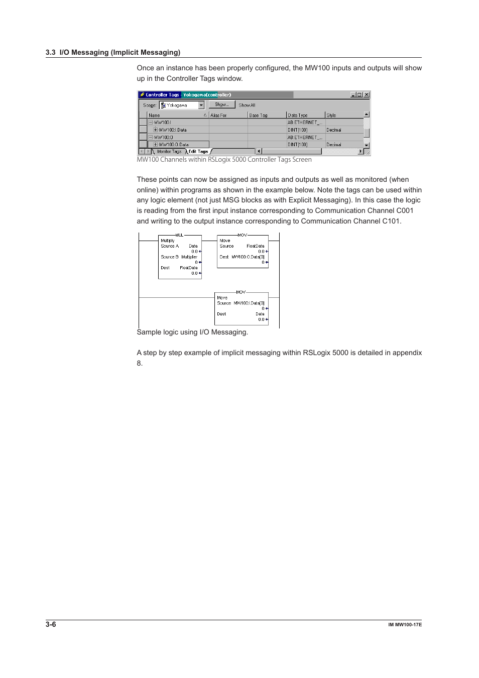 Yokogawa Standalone MW100 User Manual | Page 100 / 151