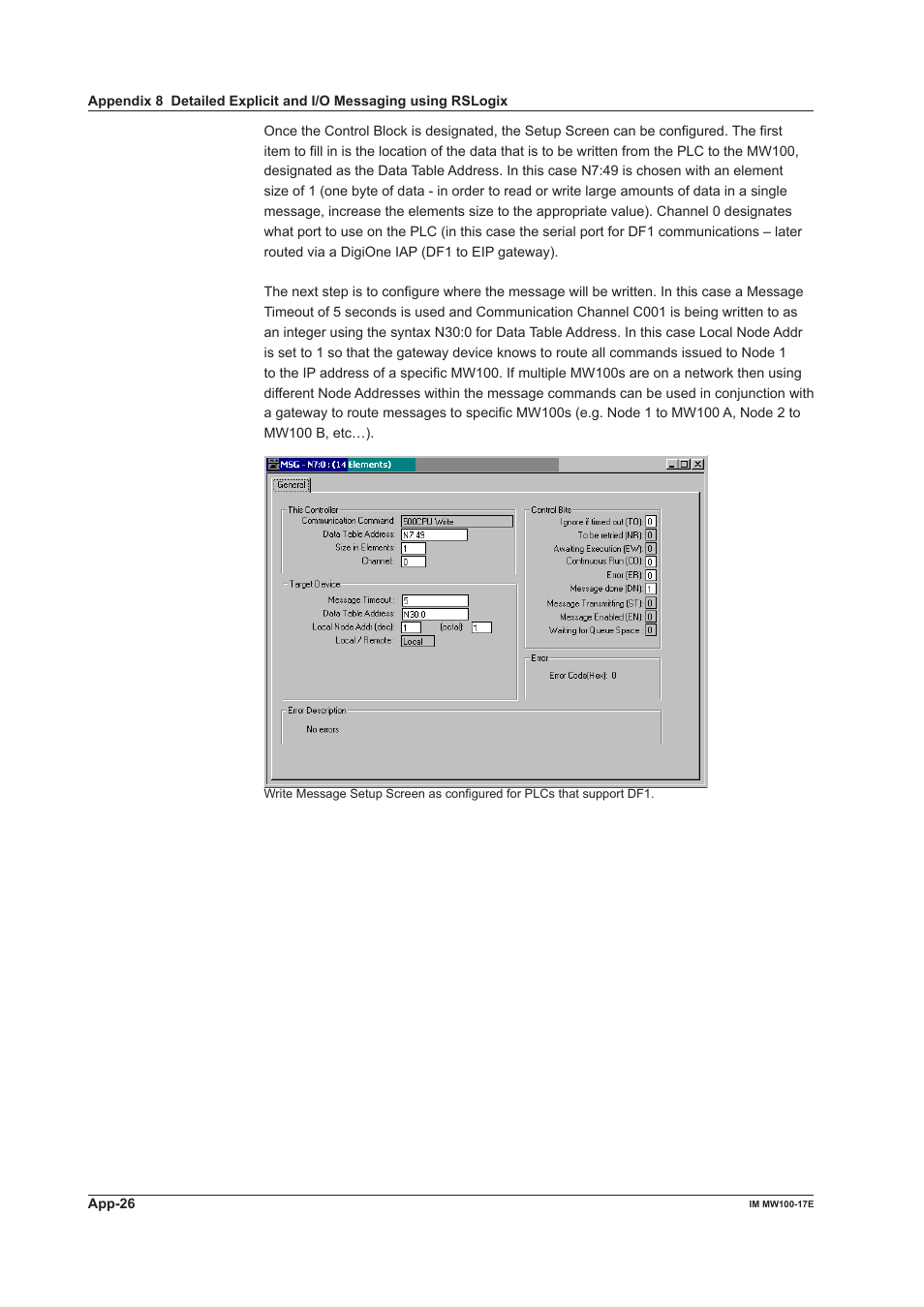 Yokogawa Standalone MW100 User Manual | Page 128 / 151