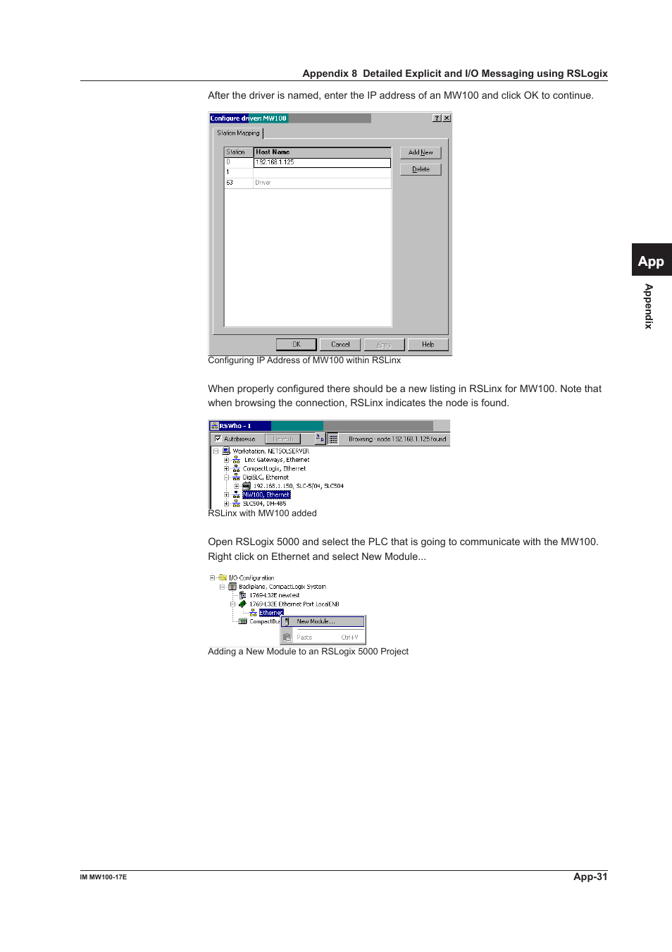 App index | Yokogawa Standalone MW100 User Manual | Page 133 / 151