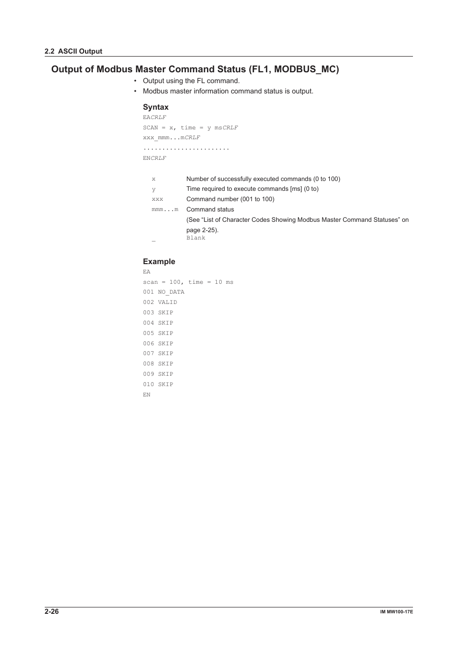 Yokogawa Standalone MW100 User Manual | Page 76 / 151